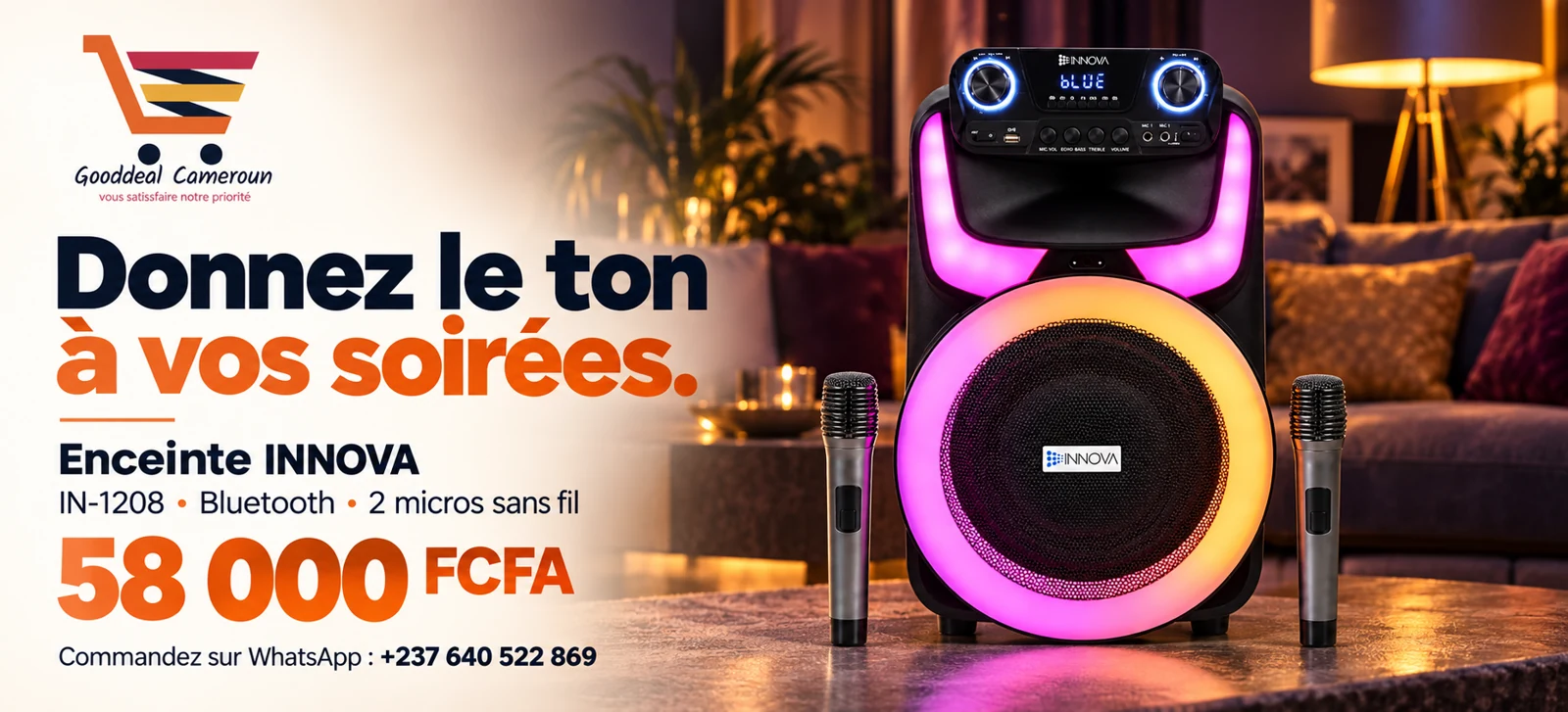 Gooddeal Cameroun, Enceinte INNOVA, 58 000 FCFA