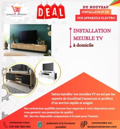 Installation des Meubles Tv Au sol prix du meuble  | GoodDeal Cameroun |