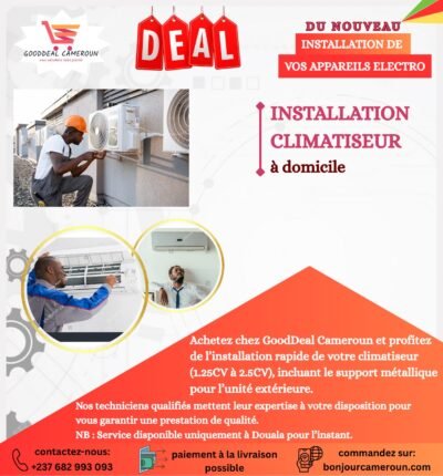 nstallation du climatiseur de 1.25Cv-2.5Cv  | GoodDeal Cameroun |