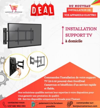 Installation des supports Tv de 23-55 Pouce
