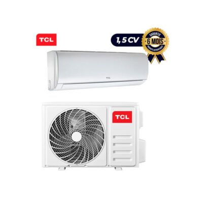 Climatiseur - TCL-1.5 CV - R410 - 12000 BTU - Blanc - Garantie: 03 mois