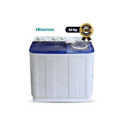 Machine À Laver Semi-Automatique Hisense – 7.5KG-WSQB753W Garantie :03 mois