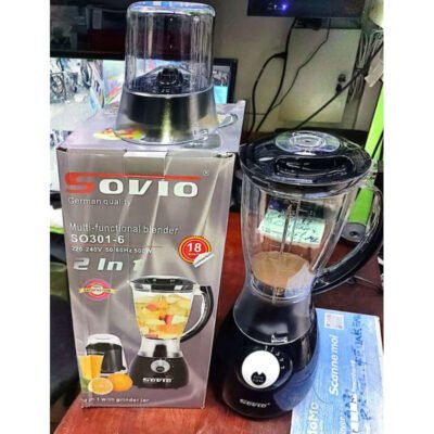 Mixeur multifonction Sovio -500W -1,25L -SO301-6 Garantie  : 01 mois