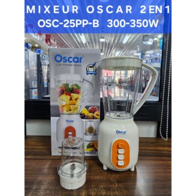 Mixeur OSCAR 1,5 Litre OSC-25PP-B - 300-350W Garantie : 02 mois
