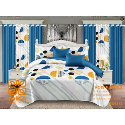 draps-taie-rideaux-03-placesbc0312blanc-tachete-coton Draps + Taie + Rideaux 03 places_BC0312_Blanc tacheté - Coton