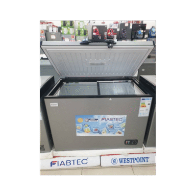 Congélateur coffre à vitres coulissantes – FIABTEC -FTCFQ-308 – 308 Litres – Classe Éco A+ – Gris