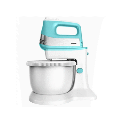 Batteuse électrique sur socle OCEAN - 3.4 L - 2 fouets + 2 crochets chromés - OCHM5034RM - 500W - 5 Vitesses