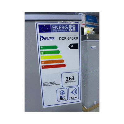 Congélateur coffre 300 Litres – DCF-340 XX – Delta – Classe énergetique A+ - Silencieux - Écologique – Garantie 06 mois
