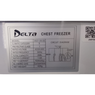 congelateur-vitrine-delta-268litres-couvercle-coulissant-en Congélateur Vitrine DELTA - 268Litres - Couvercle Coulissant en Verre - DSCF-300-SS 06Mois Garantie