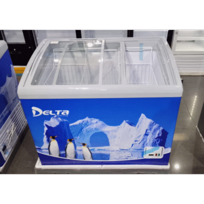 Congélateur Vitrine DELTA - 268Litres - Couvercle Coulissant en Verre - DSCF-300-SS 06Mois Garantie