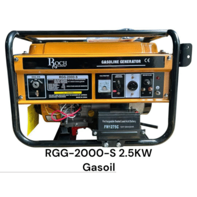 Groupe Électrogène Roch - 2.5Kw – Gasoline – RGG-2000-S + Garantie: 06 Mois
