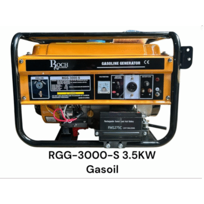 Groupe Électrogène Roch - 3.5Kw – Gasoline – RGG-3000-S + Garantie: 06 Mois