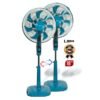 lot_de_2_ventilateurs_sur_pied_longson Ventilateurs sur pied LONGSON 18 Pouces - LS‑TJ0072 - Moteur haute qualité - Oscillation grand angle - Minuterie 60 min - Bleu - Garantie
