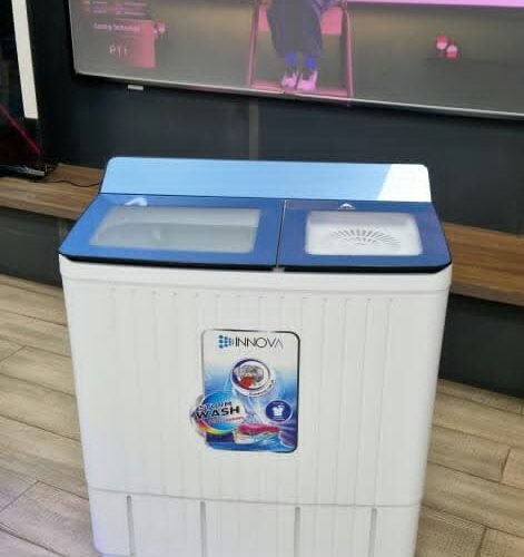 Machine à laver semi-automatique Innova - Lavage 11Kg + Essorage 07Kg - IN12-TM + 06Mois Garantie